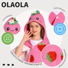 OLAOLA Strawberry Hooded Towel for Kids 3-12 Years, 28" x