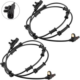 WEDOAUTO 2Pcs Front Left and Right Side ABS Wheel Speed Sensor Fit for Jeep Wrangler 2007 2008 2009 2010 2011 2012 2013 2014 2015 2016 2017, for Jeep Wrangler JK 2018 Replace# 68003281AC, 68003281AA