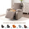 Genina Waterproof Oversized Recliner Chair Covers - 100% Protection, Non-Slip,