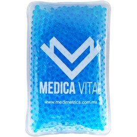MEDIMETRICS COMPRESA DE GEL FRÍO-CALIENTE 4”x6” MEDICAL VITAL MV Bolsa Terapéutica Reutilizable para Compresas Frías y Calientes Alivio Muscular, Inflamación, Golpes y Terapia Física (AZUL)