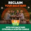 OFF! Scented Citronella Candle, 18 oz, 1 CT, Backyard Outdoor
