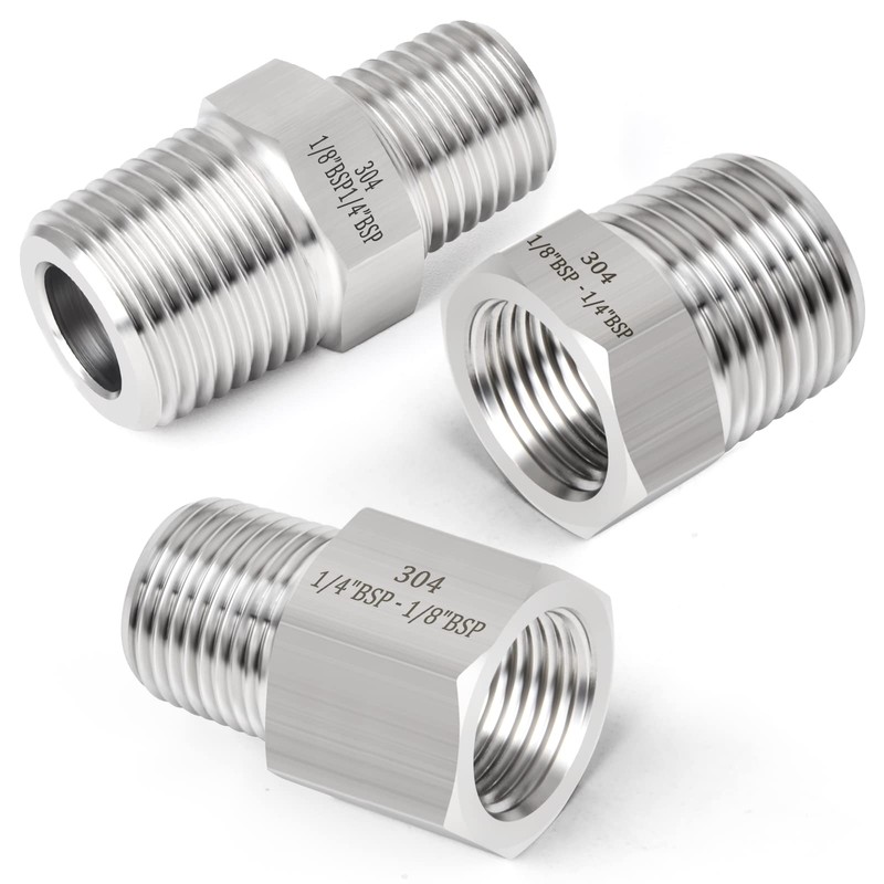 ERGAOBOY 6 Pcs 1/8" BSP x 1/4" BSP Forged Stainless