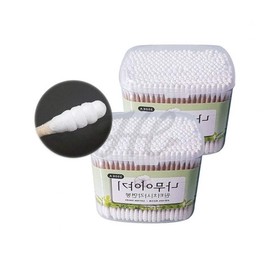 Dermatology procedure cotton swab curved convoluted wooden stick hygiene / 피부과 시술 면봉 굴곡 회오리형 나무스틱 위생