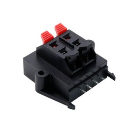 Dahszhi WP4-11 Spring Speaker Terminal Clip Push Release Connector Cable Terminals Strip Block 5Pcs