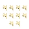 10pcs Metal Binder Clip Multipurpose Strong Grip Large Paper Binder