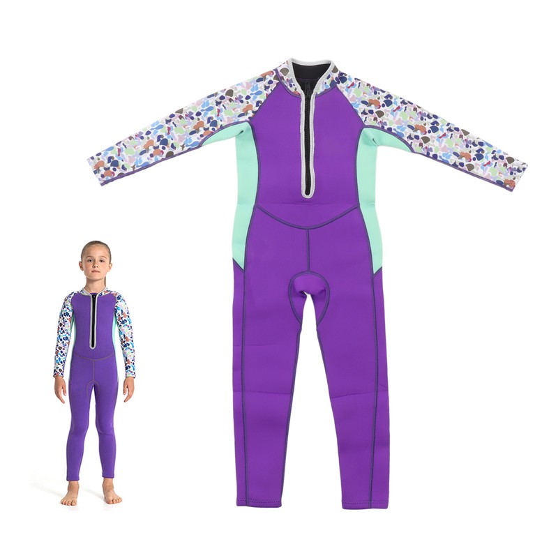 Kids Wetsuit 2.5mm Neoprene Long Sleeve Soft Elastic Thermal Toddler