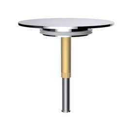 Hibbent Universal 2.8 Inch(72mm) Bath Plug - Chrome Drain Plug Made of Solid Brass.Replacement Seal, Drain Set for Every Standard BathTub