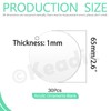 Keadic 30Pcs Clear Circle Acrylic Sheet, Acrylic Circle Blanks Clear