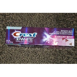 Crest 3-D White Toothpaste, 4.1 oz (5 TUBES TOTAL)