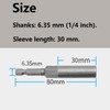 Nut Driver Bit 18mm,80mm Length,Hex Shank,Screwdriver Nut Driver Socket,Quick Change