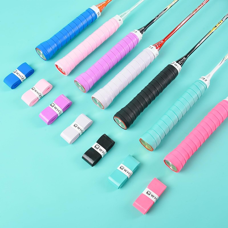 BAIHUALIN Whizz Pack of 12 Tennis Grip Tapes for Badminton,