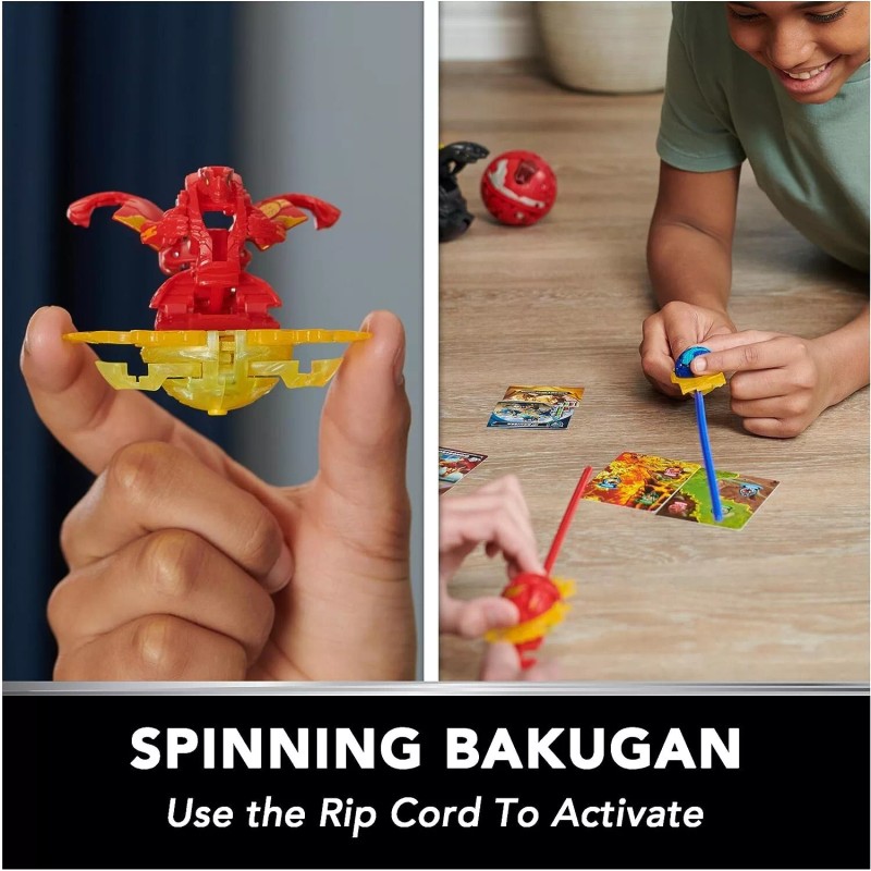 Bakugan Starter 3-Pack, Special Attack Ventri, Octogan and Trox, Customizable