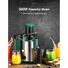 Qcen Juicer Machine, 500W Centrifugal Juicer Extractor with Wide Mouth