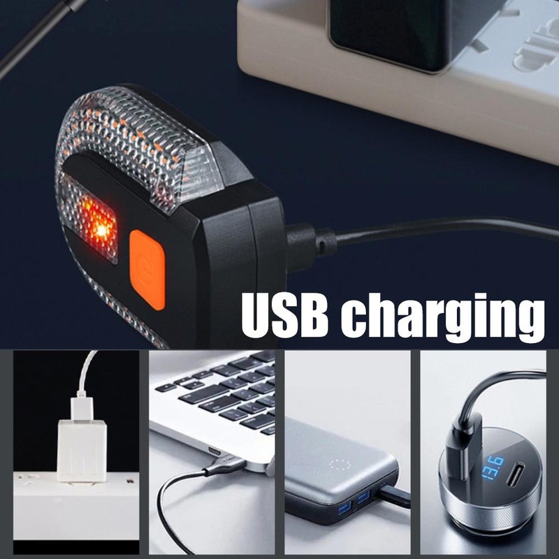 Bike Tail Light with Turn Signals USB Rechargeable Wireless Remote