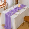 Cheesecloth Table Runner 35x120 Inches Boho Gauze Sheer Fabric Table