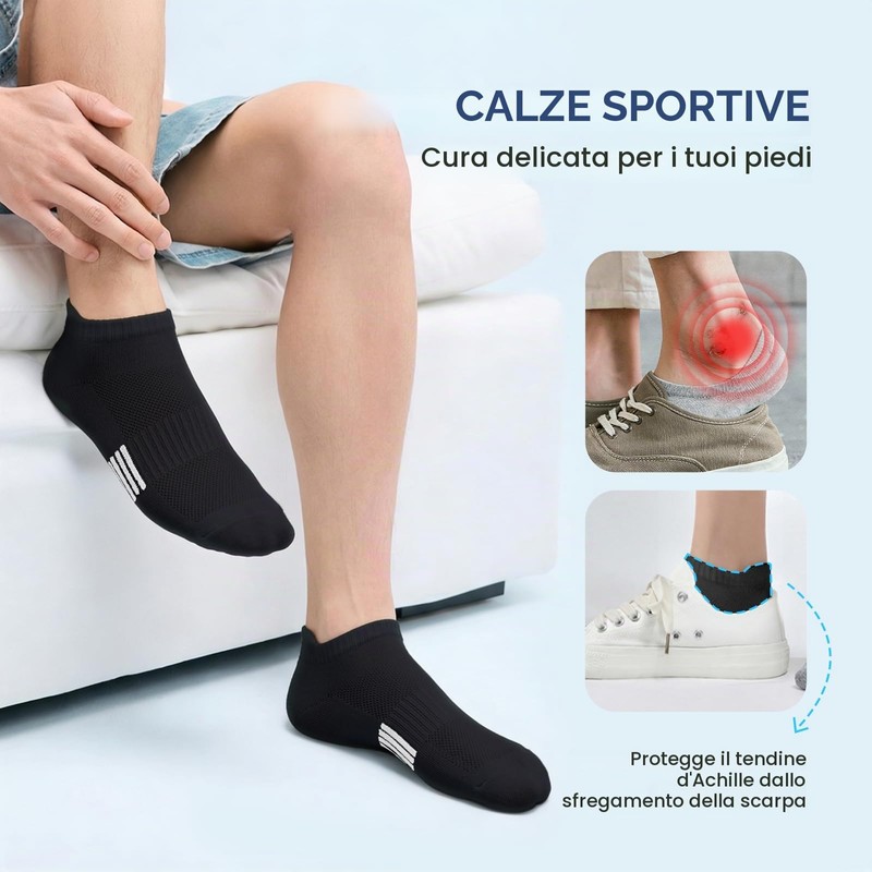 Libella Calzini Corti Uomo Donna 10 Paia Calze Corte Cotone