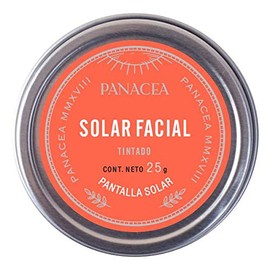 Protector SOLAR FACIAL natural de barrera bloquea los rayos UVA y UVB con tintado mineral. Ingredientes 100% naturales. Contiene óxido de zinc, dióxido de titanio, ácido hialurónico, vitamina E y Aloe Vera. 25g.