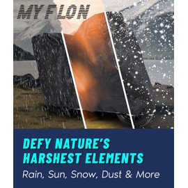 MYFLON Motorcycle Cover All Season Universal Waterproof Sun Outdoor and Indoor Protection &MYFLON Motorcycles Vehicle Cover (Small TOPCASE)