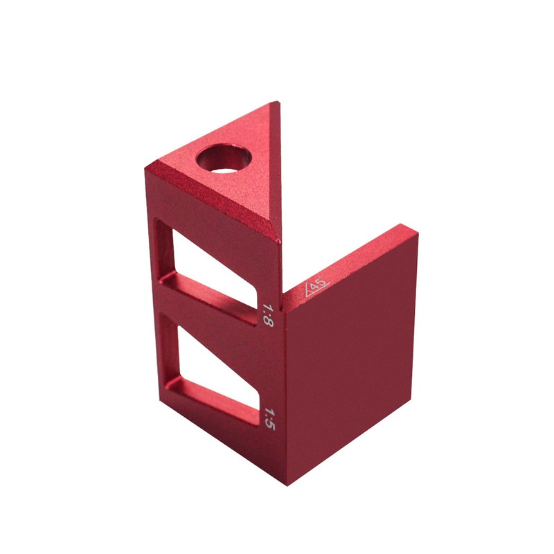 Woodworking Measuring Ruler 3D Multi-Angle Aluminum Alloy Square Protractor 45/90