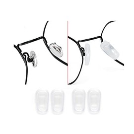Eyeglass Nose Pads Cover,Soft SiliconeSlip-on Glasses Nose Piece Sunglasses Nose Bridge Pad Anti-Slip Nose Guards,2Pairs