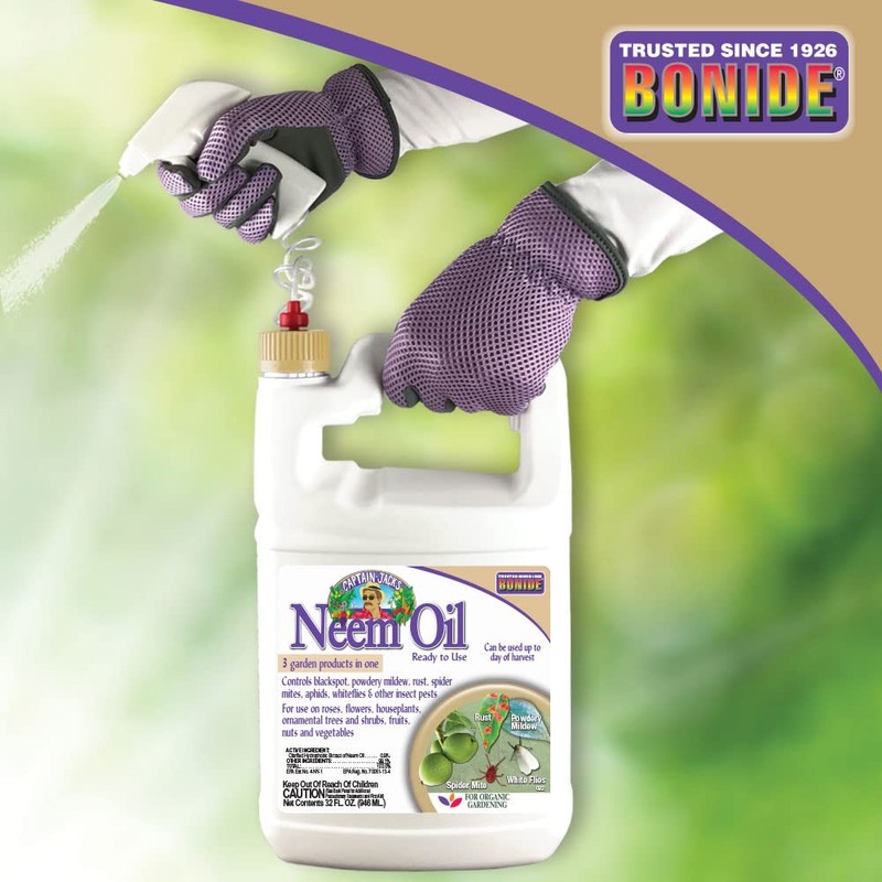 Bonide Captain Jack's Neem Oil, 128 oz Ready-to-Use, Multi-Purpose Fungicide,