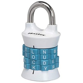 Master Lock 1535DWD Candado de Combinación con Letras para Recordar Fácilmente