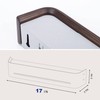 GEMAPOCO Key Holder Wall Mount with Shelf | Brown |