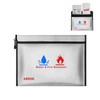Fireproof Document Bag, Fireproof Money Safe Document Bag 15 x