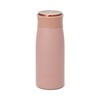 Francfranc Matte Stainless Steel Bottle Holder Set, 350ml, Pink