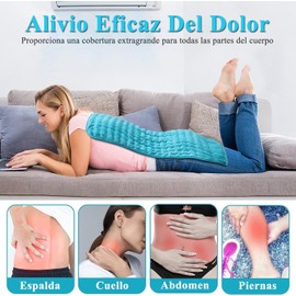 Almohadilla térmica, almohadilla de calor para el dolor de espalda y el alivio de los calambres Manta térmica gruesa y suave，Almohadilla de calefacción rápida, auto apagado, suave, lavable