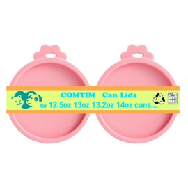Comtim Dog Food Can Covers Lids for 12.5 oz 13 oz 13.5 oz Cans, Silicone Can Lids for Dog Food, Dog Wet Food Lids Pet Can Toppers Can Covers for Canned Goods,Easy to Clean & No Smell in Refrigerator