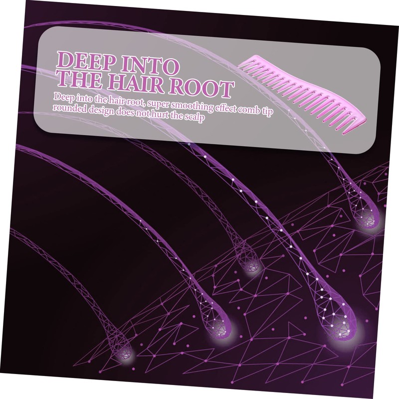 Minkissy 5pcs Barber Styling Comb for Men Professional Wide Tooth