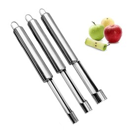 3 pieces, apple corer, fruit corer, apple corer remover, apple core cutter, easy removal of apple seeds, apple cutter, for apples and pears, exfoliating hawthorn red date cherry
