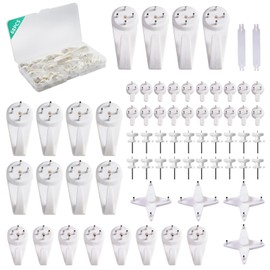 Picture Hanging Kit，Picture Hanger No Damage Wall Hangers for Picture Frame，68pcs Invisible Wall Nails for Concrete Wall, Hardwall and Cement Wall (Mix)