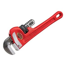 RIDGID 31020 Model 14 Heavy-Duty Straight Pipe Wrench, 14-inch Plumbing Wrench, Red, Small