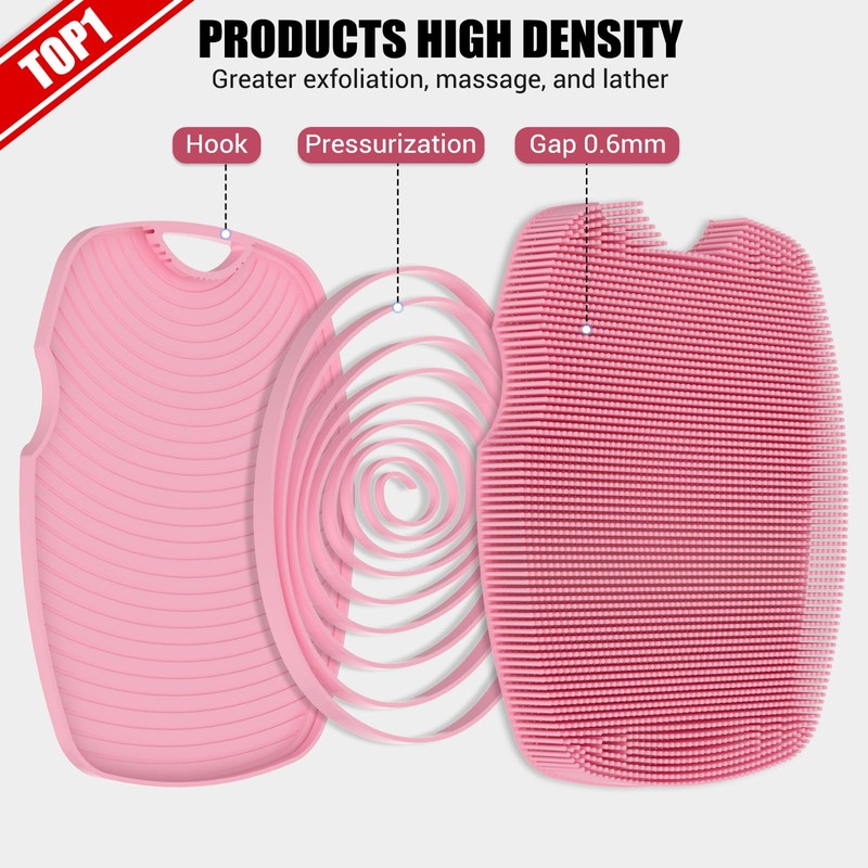 Canroom Silicone Body Scrubber - Anti Zinc Infused-Highly Elastic Bristles