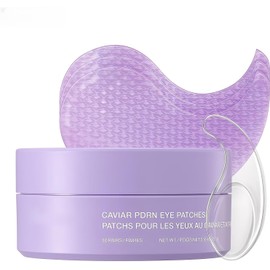 Parches de hidrogel para ojos con péptidos de colágeno y cafeína, mascarilla coreana para el cuidado de la piel para ojeras, hinchazón, arrugas y