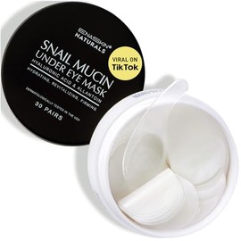 Parches para ojeras mascarillas de gel de mucina de caracol para bolsas y bolsas debajo de los ojos, tratamiento hidratante iluminador instantáneo... 