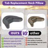Dark Grey Hot Tub Neck Pillow Replacement for Artesian Island