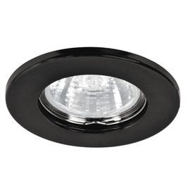 Volteck Lait EMP-101S, Luminario redondo color negro spot fijo lámpara no incluida