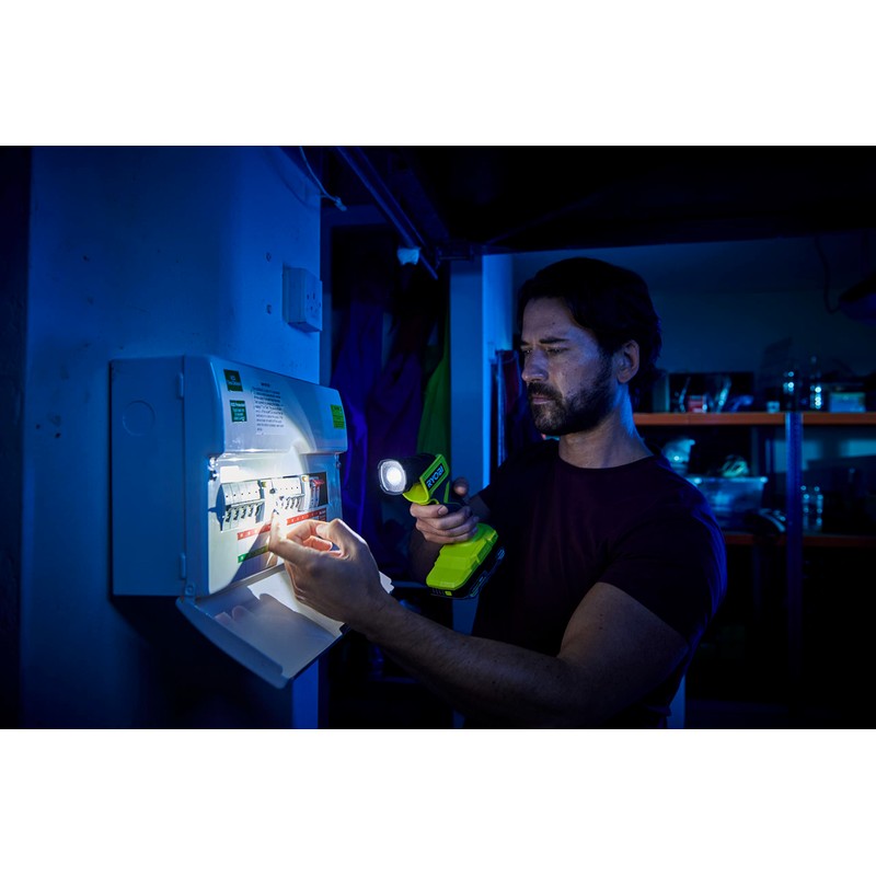 RYOBI RLF18-0 18V ONE+ Cordless Flashlight (Bare Tool), Hyper Green