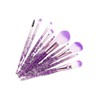 KPENTRA 10pcs Purple Glitter Makeup Brush Set – Where Sparkle