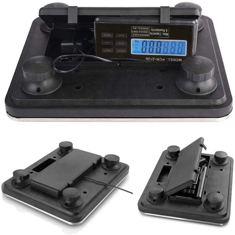 MejorChoy 660lbs Postal Scale LCD Digital Scale Floor Platform Scale