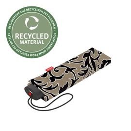 reisenthel Umbrella Pocket Mini - Extremely Lightweight and Flat Pocket Umbrella Made from Recycled PET Bottles - With Large Umbrella Canopy, Baroque Marble, UMBRELLA