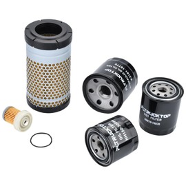 FLTRUCKTOP Oil,Fuel,Air,Hydraulic Filters Kit Fits For Kubota RTV-X1140 RTV-X1100C RTV-X1120D Utility Vehicle Replaces HH150-32094 6A320-59930 HHK70-14070 HHK32-16770 1G319-11210