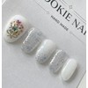⭐️ Exciting spring day [White Blossom Flower] Nail Tip ⭐️