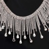 1 Yard DIY Crystal Glass Rhinestones Trimming Sewing Tassel Chain