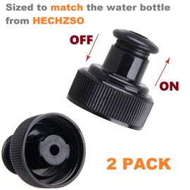 HECHZSO Pack of 2 Cap Water Bottle Replacement Cap, Push Pull Caps BPA-Free Water Bottle