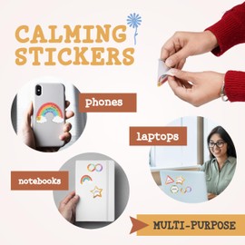 Primo Lines Calm Strips Keychain – Heart Sensory Fidget Keychain for Anxiety Relief, Geometric Texture Strips, Calming Toy for Kids & Classroom Stress Relief (Keychain, Geometric)