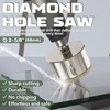 CSOOM 2-5/8"(68mm) Diamond Hole Saw with Center Drill Bit, One-Touch